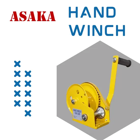 1800lb Coating Wire Rope Hand Winches with CE GS Certificate
