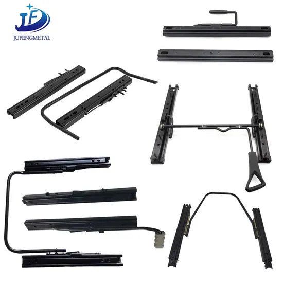 Universal Type Car Seat Rail Auto Seat Manual Mechanism Car Seat Slider Extension Auto Seat Rail Slide Rail for Car/Bus/Truck