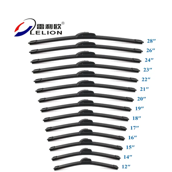 Lelion Universal Front Wiper Blade Soft Frameless Auto Car Windshield Wiper Blades Rubber Windshield Wiper Natural Black Ningbo