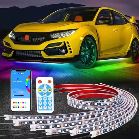 Factory Wholesale Underglow LED Ambient Lighting Car Accessories Under Glow Waterproof IP68 Underglow Light Kit for Car