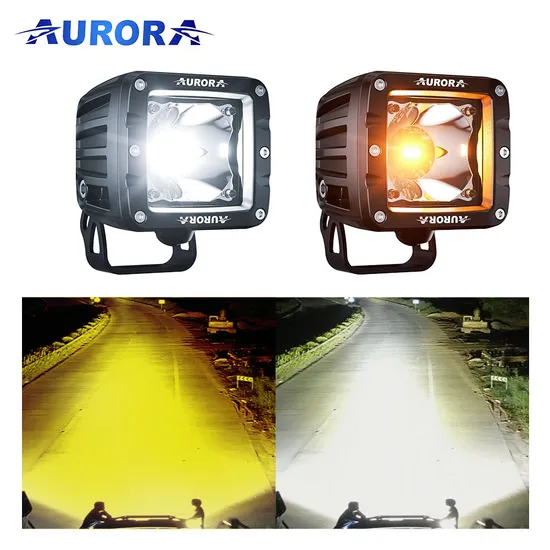 Aurora 2inch Dual Colors Offroad LED Work Light Spot Light