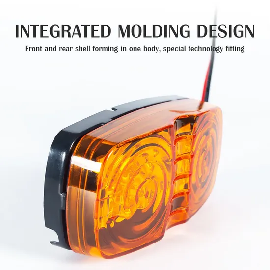 Trailer Marker LED Light Double Bullseye Amber 10 Diodes Marker Light