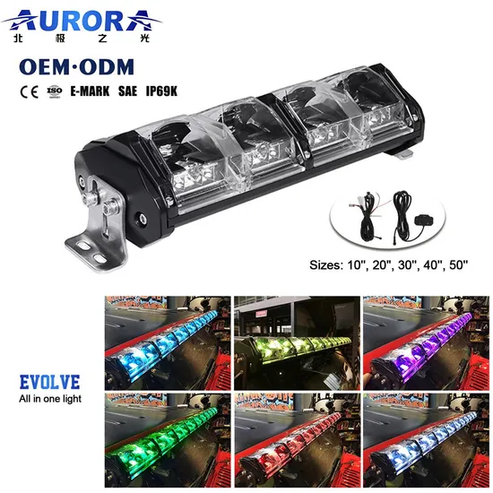 Aurora Evolve Offroad LED Light Bar Colorful RGB LED Light Bar