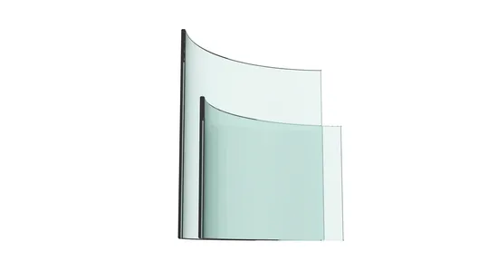 Clear Hard Minor Radius Curved Tempered Glass for Household Furnace