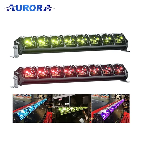 Aurora 20 30 40 50 Inch RGB Offroad LED Light Bar