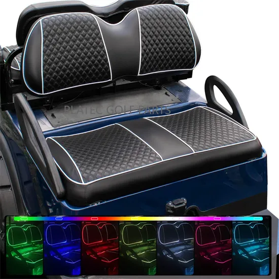 Golf Cart Seat Cover with RGB Color Changing LED