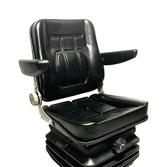 New Mechanical Suspension Construction Machinery Seat with Shock Absorb Armrest