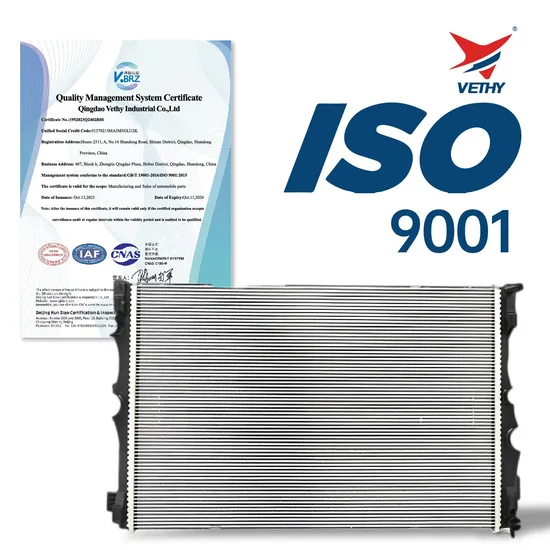 Aluminum Air Cooler Auto Heater Oil Vethy Car Radiator with ISO9001 Factory