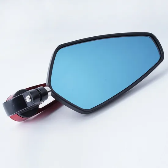 Motorcycles, Rearview Mirrors Handlebar-Mounted Reflectors for Street Bikes and Sport Bikes, Square Rearview Mirrors for Handlebars.