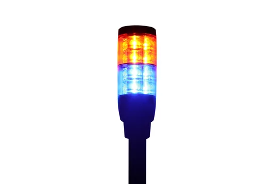 Senken Motorcycle Dual Color Rear Warnign Light Pole