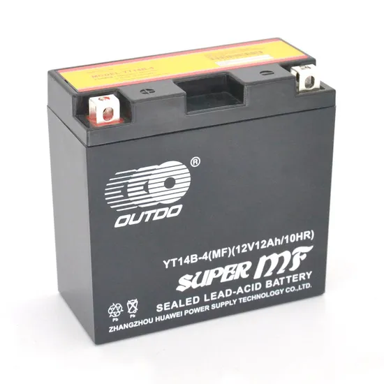 12V12ah Yt14b-4 Outdo Maintenance Free Valve Regulated Factory Activated Power Sports High Performance Rechargeable Lead Acid Motorcycle Battery