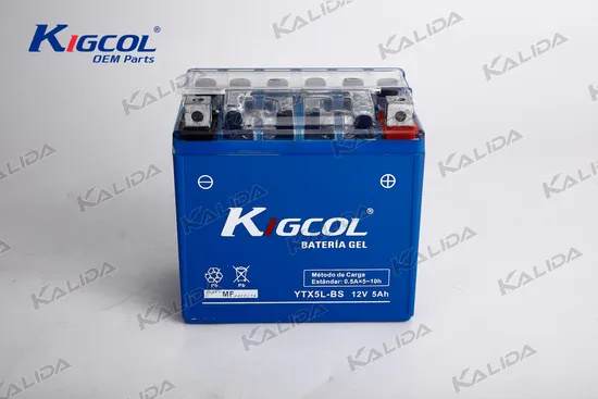 Kigcol Motorcycle Battery Ytx5l-BS OEM High Quality Motorcycle Parts Accesories Fit for Bajaj/Italika/Suzuki/YAMAHA Mf Gel Battery