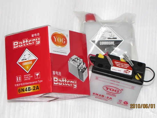Motorcycle Spare Parts - Conventional Battery (6N4B-2A) 12n36A Yb4lb Motorcycle Spare Parts - Conventional Battery (6N4B-2A) 12n36A Yb4lb