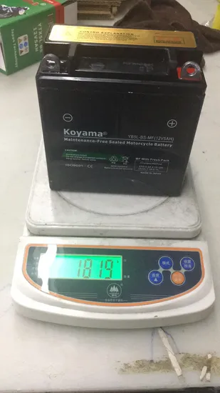 Made in China AGM Mf Motorcycle Battery Yb5l-BS 12V5ah