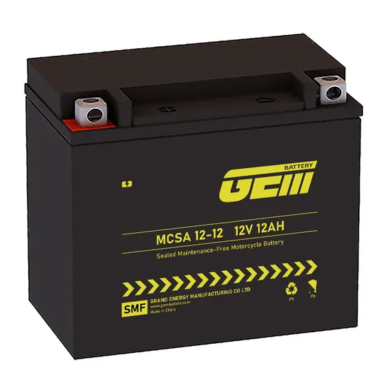 12V12ah Intelligent Gel Mf Maintenance Factory Activated Power Sports High Performance Rechargeable Bike Lead Acid Motorcycle Battery