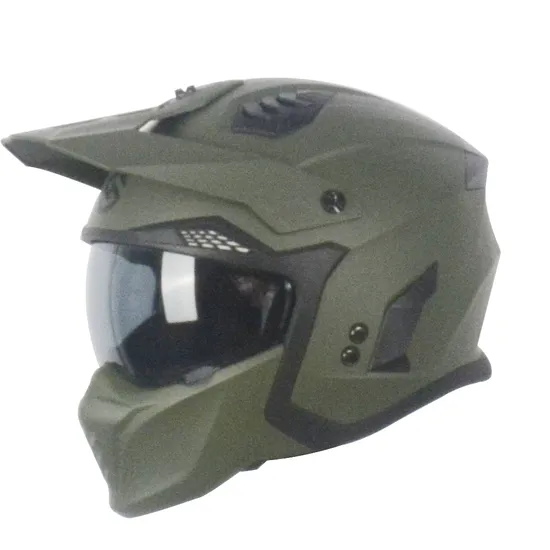 Amazon Hot Sell off Road Motorcycle Helmet with Sun Visor in ECE 22-06 Approved