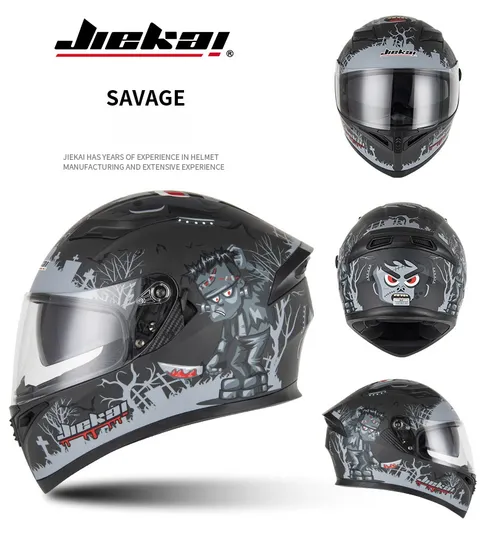 Factory Price Newly Designed ABS Motorcycle Helmet Full Face Helmet Jk316 Savage with DOT and ECE Certifications