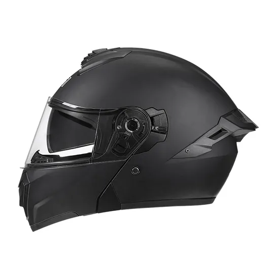 BYB/RNG M-Black BY-F108 High Quality ABS Flip Up Modular Motorcycle Helmet