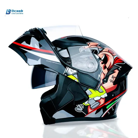 Motorcycle Helmet Men′s and Women′s Motorcycle Helmets Full Cover Uncover Helmets Winter Generation Electric Vehicle Helmets 04