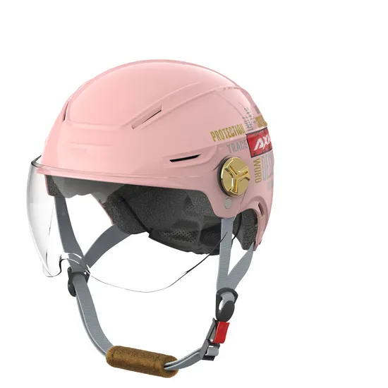 Face for Full Half Helmets Kids 8 Yrs 3/4 Photochromic Antifog Lens Strap Double Wrap Bracelet Retro Men 500 Motorcycle Helmet
