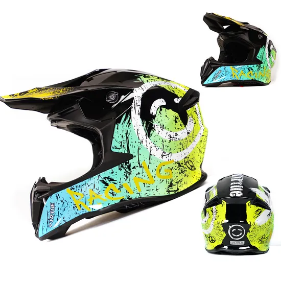 Popular Motorcycle Dirt Bike off-Road Full Face Offroad Helmet for South America Market
