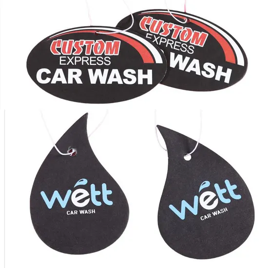 Promotional Auto Hanging Paper Car Air Freshener Manufacturers Marketing Giveaways