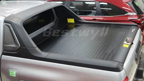 BESTWYLL Retractable Waterproof Tonneau Cover Pickup Truck Bed Covers for 2015+ Toyota Hilux/Revo/ Adventure F04
