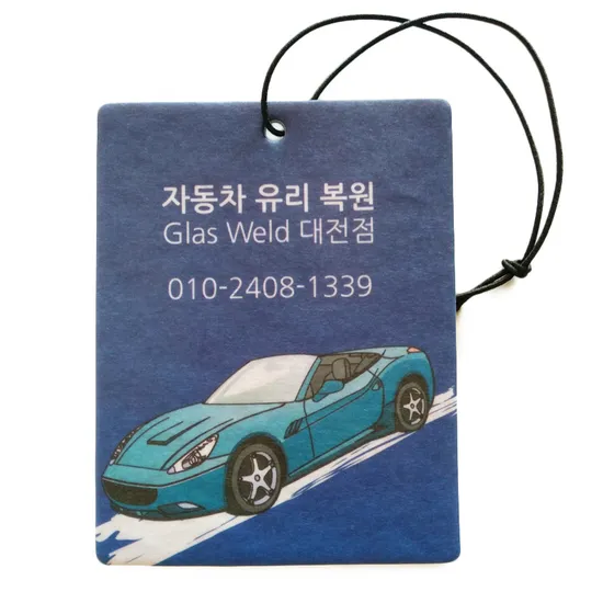 Custom Paper Car Air Freshener Hanging Air Freshener for Promotionsl Gift