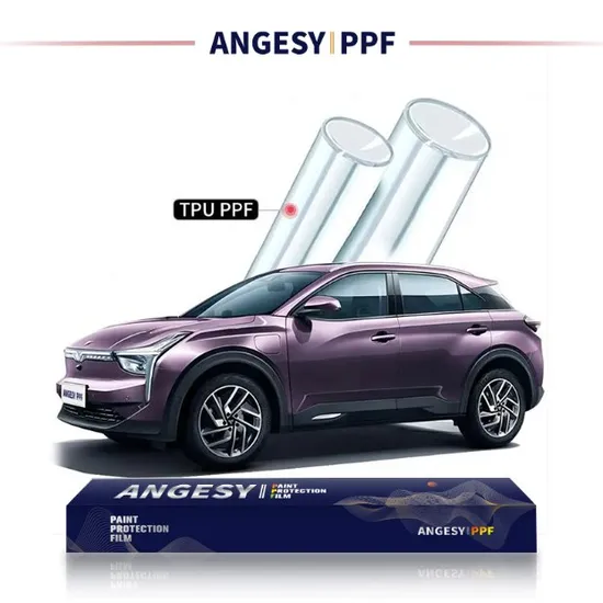 Glossy 165micron 6.5mil Paint Protective Film TPU Material Anti Yellowing Heat Self Healing 5 Years Warranty