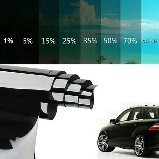 2ply Self-Adhesive Black One Way Privacy UV Resistance Solar Window Tinting Film