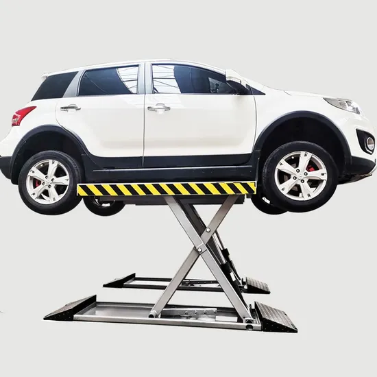 Home Use Cheap Ground Mounted Full Rise Auto Hoist Hydraulic Double Platform Stationary Scissors Car Lift for Car Wash and Repair