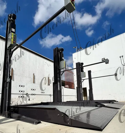 CE Certified Two Post Double Stacker Duplicador De Garagem Hydraulic Garage Car Parking Lift