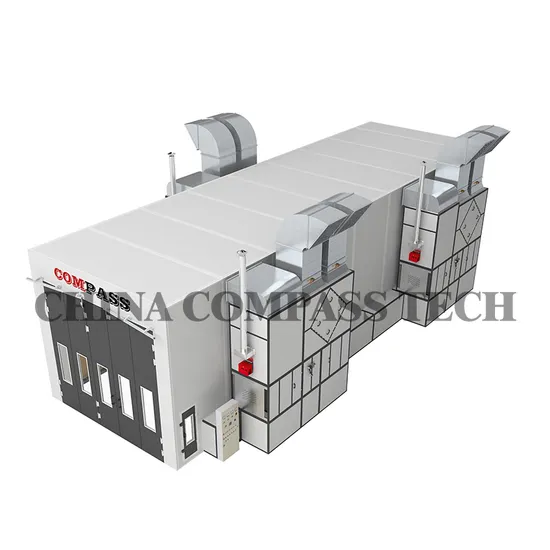 High Performance Industrial Spray Booth with Integrated Heating Recycling System