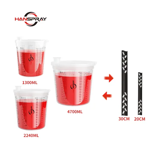 Plastic Paint Cup System Disposable Mixing Cups