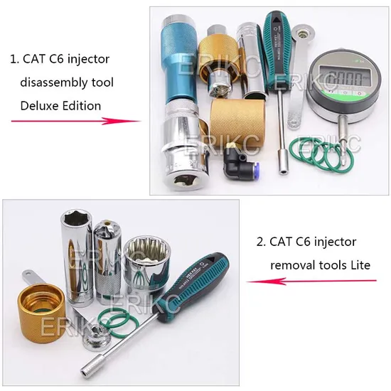 Erikc Removable Kits Diesel Injector Shims Gap Gasket Adjusting Measuring Tools Disassemble for 320d Heui C6 Injector