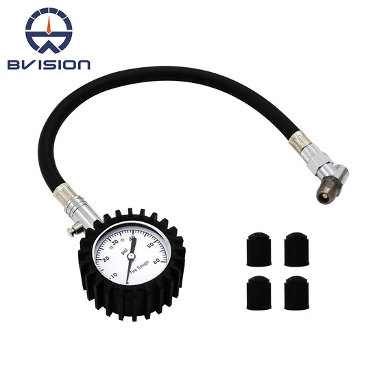 Mechanical Tyre Pressure Gauge 60psi with Shockproof Design - Easy to Use for Car, Motorcycle, Bicycle