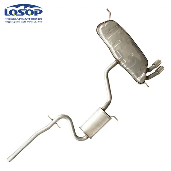High Quality 409 Stainless Steel Auto Exhaust Muffler Silencing Parts Fits The Volkswagen Golf 6 Middle and Rear Segment