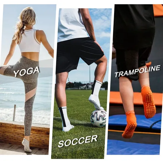 Custom Grip Football Sock Anti Slip Professional Soccer Team Grip Socks