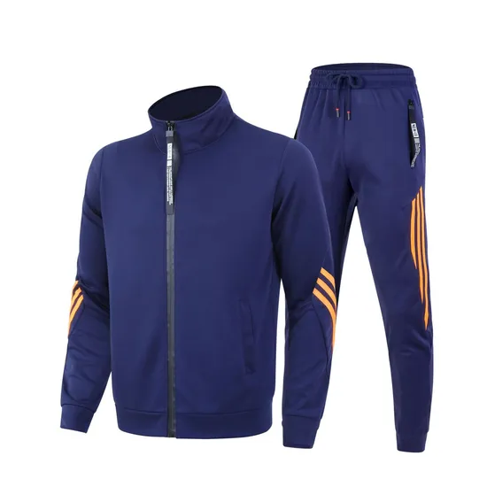 2024 Popular Custom Quality Wholesale Clothing Long Sleeves Stand Collar Outdoor Sweat Jogging Suits Sports Suits for Men