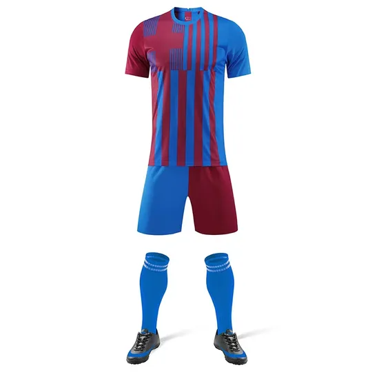 Custom Logo Barcelona Men′s Round Neck Pattern Sports Wear Football Jersey, Sportswear