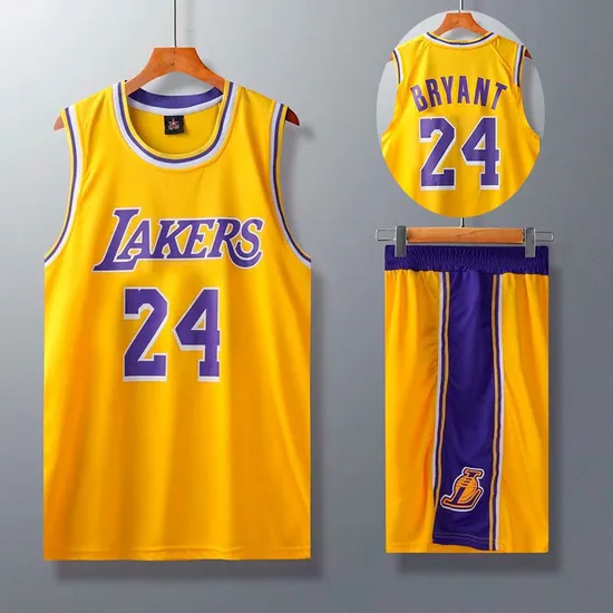 Wholesale Lakers #23 #24 Stitched High Quality Basketball Jersey Kids Adult Custom Basketball Uniform Sport Basketball Wear