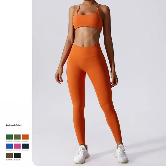 2023 Custom Workout Clothing Yoga Short Sets Fitness Women Sport Suit Active Wear Gym Set