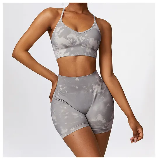 Seamless Yoga Suit Set, High Waist and Tight for Running, Fitness, Exercise