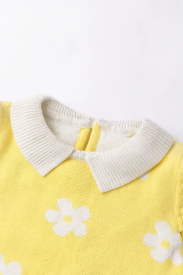 Winter Children′s Pullover Knitted Sweater Kids Crewneck Top Toddler Soft Solid Sweater