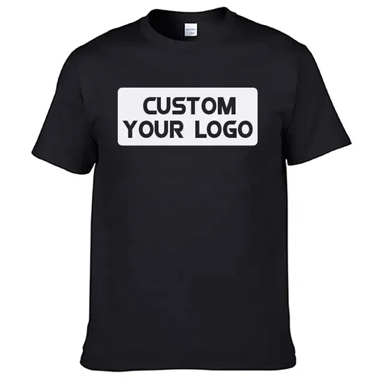 Wholesale Factory Clothing 100% Cotton Oversize T-Shirts Unisex Blank Sports Plain Printing Slim Fit Men T-Shirt OEM 50% Cotton Custom Logo DIY Photo