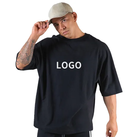 Custom 220 240 250 280 300 GSM Cotton Plain Wholesale Bulk Men PRO Club Heavyweight Round Neck Oversized T Shirt T-Shirts T-Shirt
