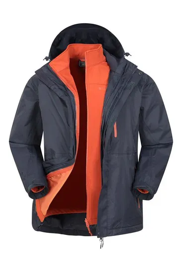 Winter Insulated Cold Warm 100% Polyester /Nylon/Cotton Thermal Parka Workwear Outer Sports 3 in 1 Ski Wear Jacket
