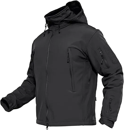 Men′s Military Tactical Sport Warm Fleece Hooded Outdoor Adventure Jacket Coats