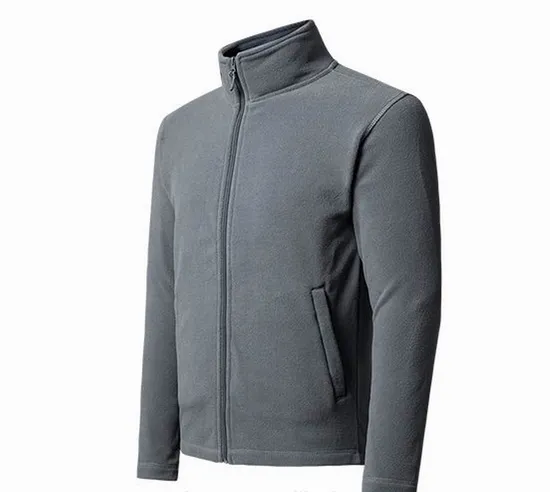 Quality Customized Men′s and Womens Outdoor Polar Fleece Zipper Jacket