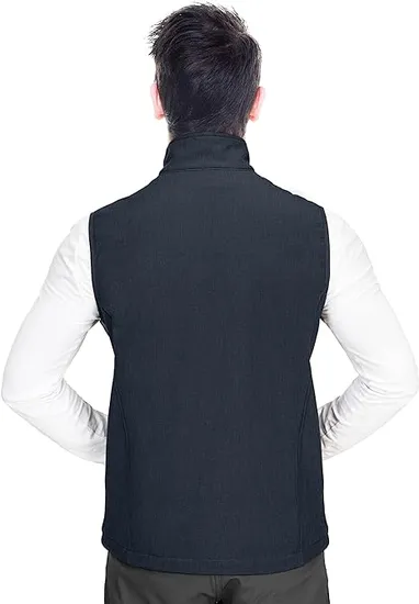 Uniartoo 52-031535 Mens Softshell Gilet Activewear Vests Windproof Fleece Lined Outerwear Zipped Pockets Sleeveless for Leisure, Golf, Hiking